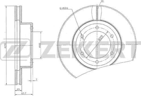 Zekkert BS-5497 - Əyləc Diski furqanavto.az