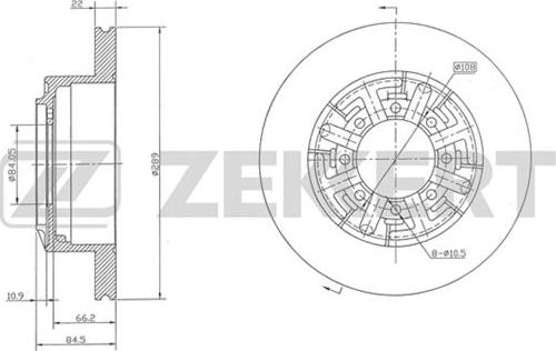 Zekkert BS-5443 - Əyləc Diski furqanavto.az