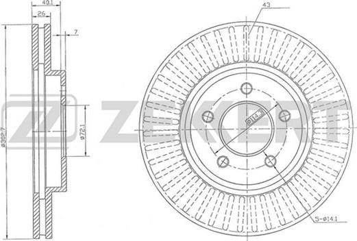 Zekkert BS-5469 - Əyləc Diski furqanavto.az