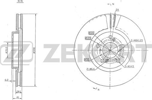 Zekkert BS-5461 - Əyləc Diski furqanavto.az