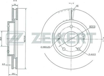 Zekkert BS-5408 - Əyləc Diski furqanavto.az