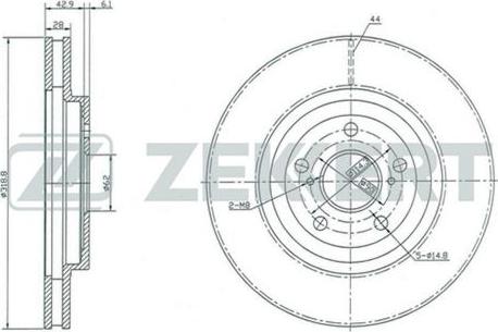 Zekkert BS-5402 - Əyləc Diski furqanavto.az