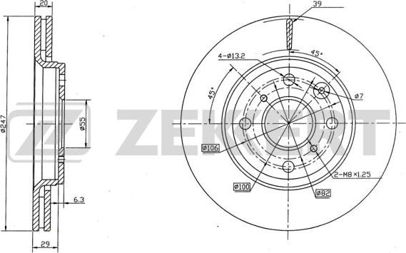 Zekkert BS-5415 - Əyləc Diski furqanavto.az