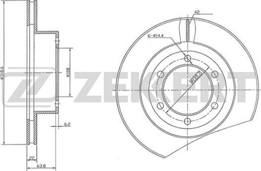 Zekkert BS-5489 - Əyləc Diski furqanavto.az