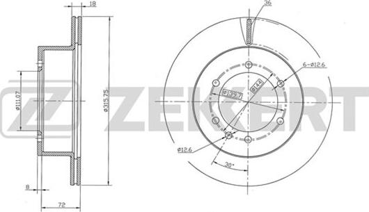 Zekkert BS-5483 - Əyləc Diski furqanavto.az