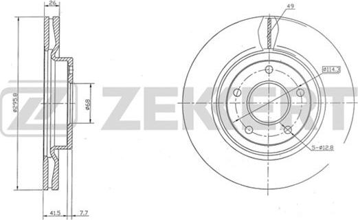 Zekkert BS-5482 - Əyləc Diski furqanavto.az