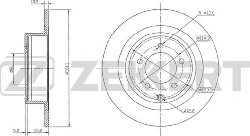 Zekkert BS-5435 - Əyləc Diski furqanavto.az