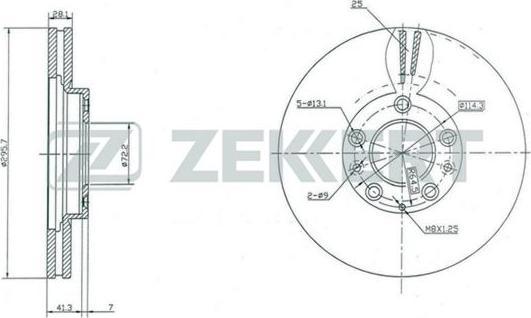 Zekkert BS-5436 - Əyləc Diski furqanavto.az