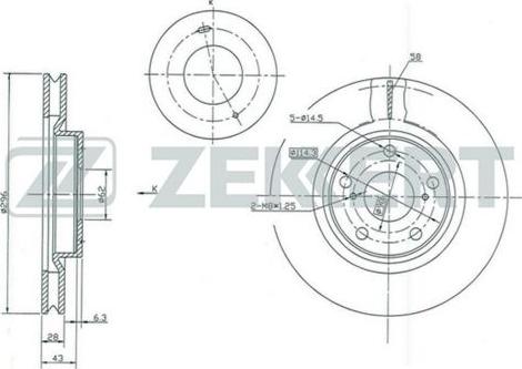 Zekkert BS-5430 - Əyləc Diski furqanavto.az