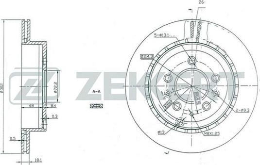 Zekkert BS-5437 - Əyləc Diski furqanavto.az