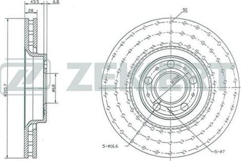 Zekkert BS-5429 - Əyləc Diski furqanavto.az