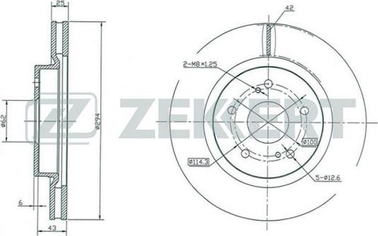 Zekkert BS-5420 - Əyləc Diski furqanavto.az