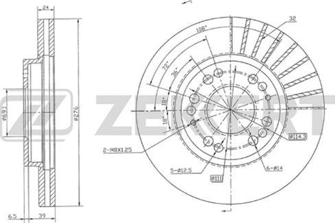 Zekkert BS-5474 - Əyləc Diski furqanavto.az