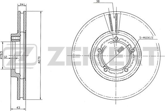 Zekkert BS-5597 - Əyləc Diski furqanavto.az