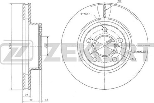 Zekkert BS-5504 - Əyləc Diski furqanavto.az