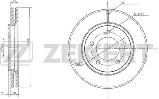 Zekkert BS-5505 - Əyləc Diski furqanavto.az