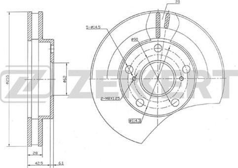 Zekkert BS-5512 - Əyləc Diski furqanavto.az