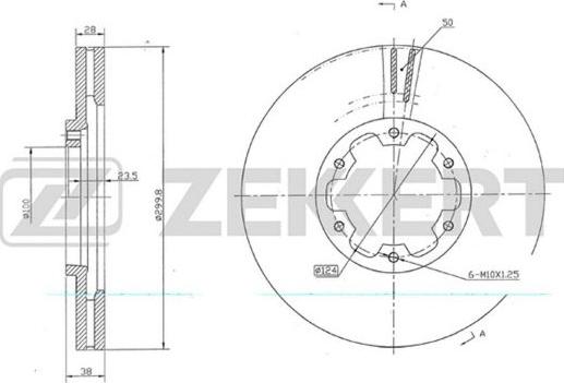 Zekkert BS-5696 - Əyləc Diski furqanavto.az