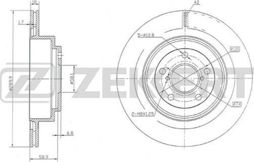 Zekkert BS-5697 - Əyləc Diski furqanavto.az