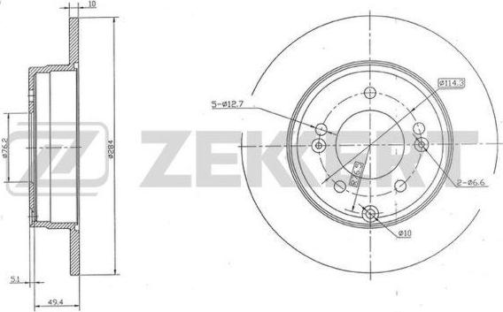 Zekkert BS-5640 - Əyləc Diski furqanavto.az