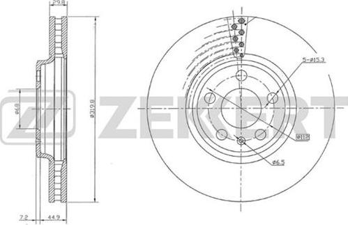 Zekkert BS-5641 - Əyləc Diski furqanavto.az