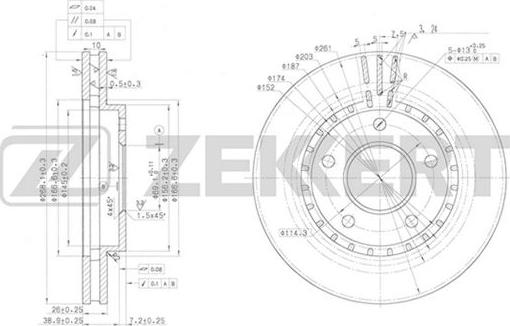 Zekkert BS-5650 - Əyləc Diski furqanavto.az