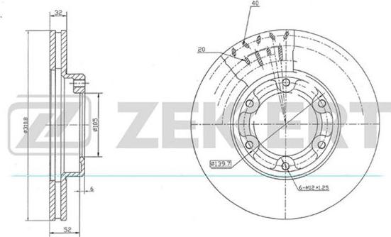 Zekkert BS-5658 - Əyləc Diski furqanavto.az