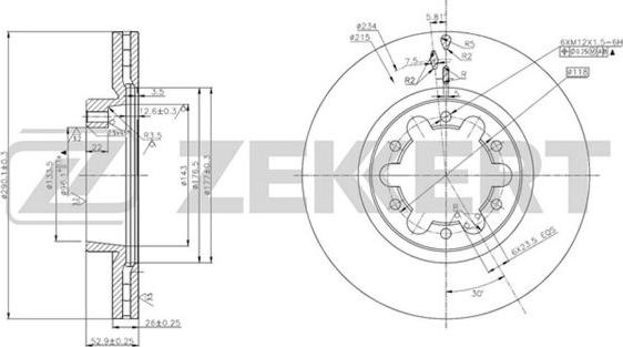 Zekkert BS-5653 - Əyləc Diski furqanavto.az