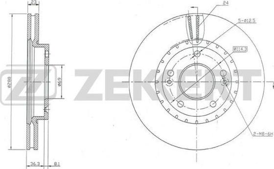 Zekkert BS-5657 - Əyləc Diski furqanavto.az