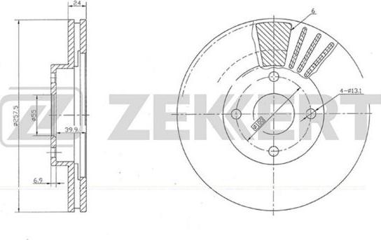 Zekkert BS-5662 - Əyləc Diski furqanavto.az