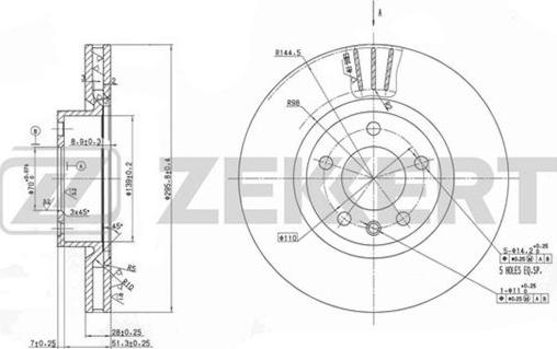 Zekkert BS-5600 - Əyləc Diski furqanavto.az