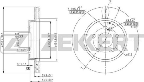 Zekkert BS-5601 - Əyləc Diski furqanavto.az