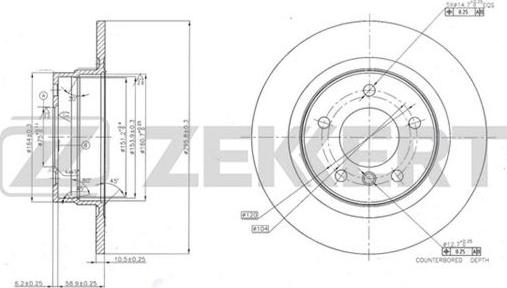 Zekkert BS-5616 - Əyləc Diski furqanavto.az