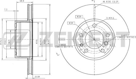 Zekkert BS-5611 - Əyləc Diski furqanavto.az