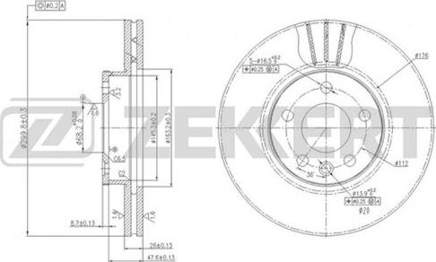 Zekkert BS-5612 - Əyləc Diski furqanavto.az