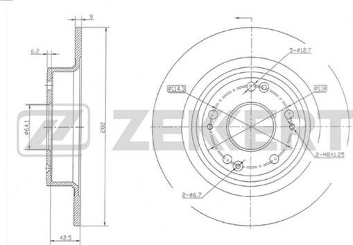 Zekkert BS-5683 - Əyləc Diski furqanavto.az