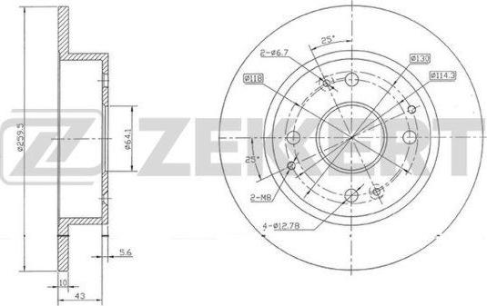 Zekkert BS-5682 - Əyləc Diski furqanavto.az