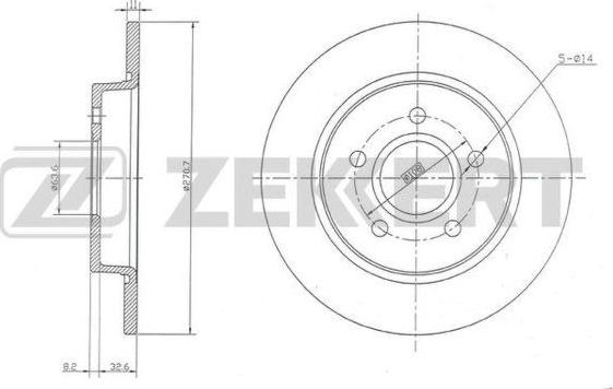 Zekkert BS-5630 - Əyləc Diski furqanavto.az