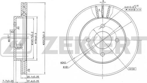 Zekkert BS-5672 - Əyləc Diski furqanavto.az