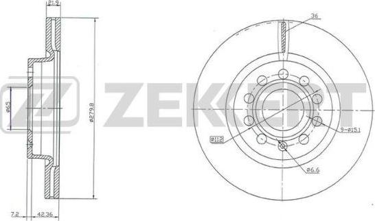 Zekkert BS-5041 - Əyləc Diski furqanavto.az