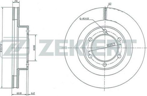 Zekkert BS-5047 - Əyləc Diski furqanavto.az