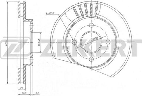 Zekkert BS-5057 - Əyləc Diski furqanavto.az