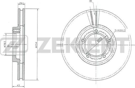 Zekkert BS-5067 - Əyləc Diski furqanavto.az