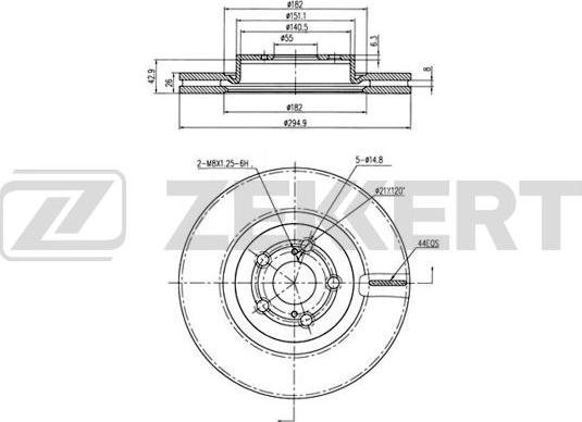 Zekkert BS-5015B - Əyləc Diski furqanavto.az