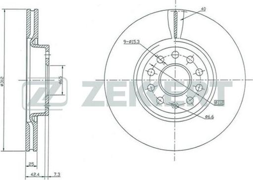 Zekkert BS-5016 - Əyləc Diski furqanavto.az