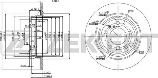 Zekkert BS-5017 - Əyləc Diski furqanavto.az