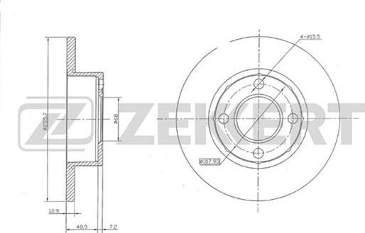 Zekkert BS-5084 - Əyləc Diski furqanavto.az