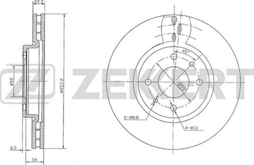 Zekkert BS-5086 - Əyləc Diski furqanavto.az