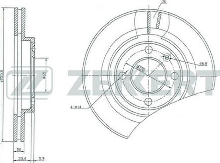 Zekkert BS-5088 - Əyləc Diski furqanavto.az