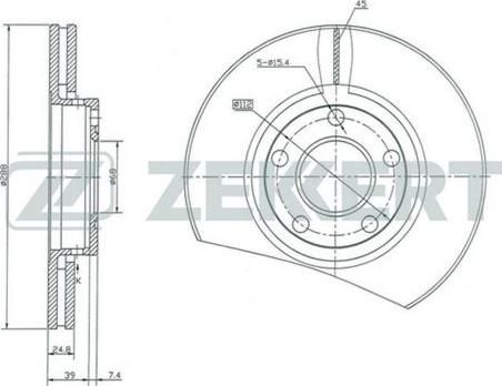 Zekkert BS-5083 - Əyləc Diski furqanavto.az